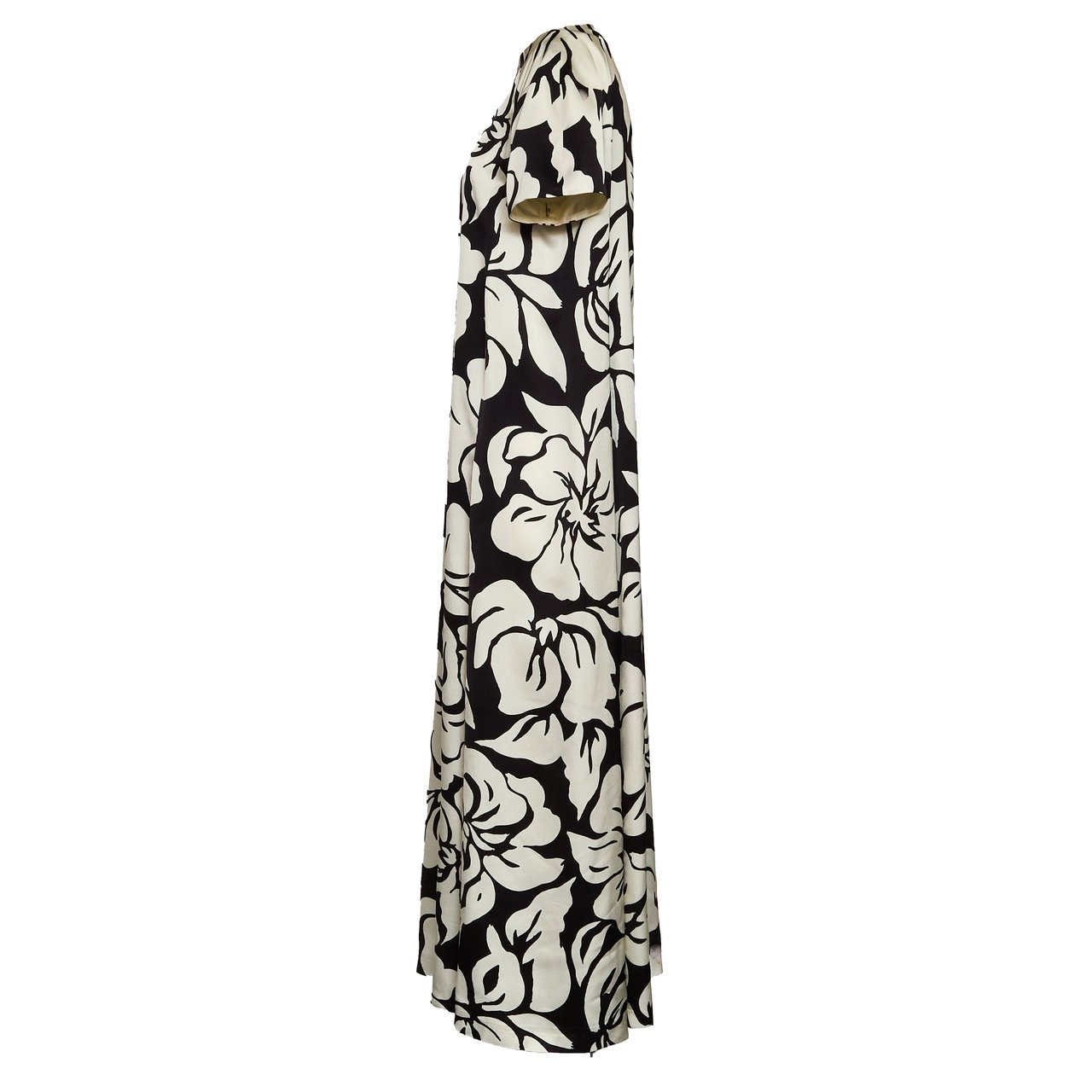 Dries van Noten Davita Hawaiian Floral Print Maxi Dress Zwart