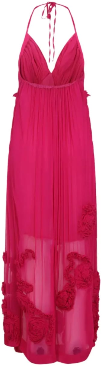 Dries van Noten Drina Emb Dress Fuchsia Roze