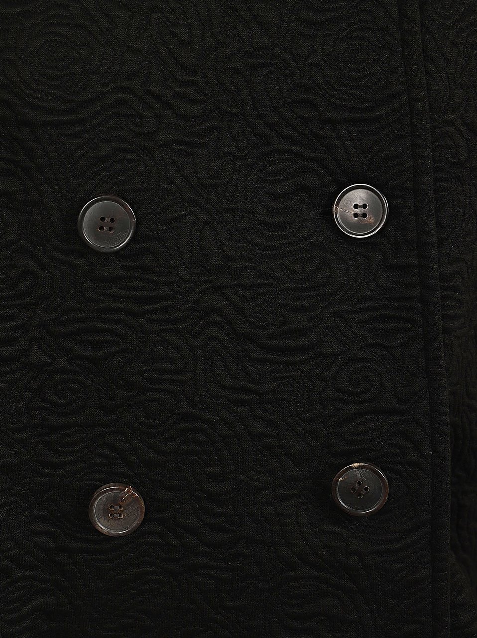 Dries van Noten Structured Jacquard Huvia Jacket Zwart