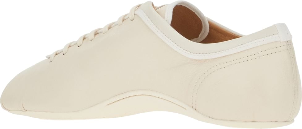 Dries van Noten Dries Van Noten Chalk leather Ballerina sneakers Wit