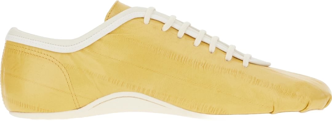 Dries van Noten Dries Van Noten Ochre leather Ballerina sneakers Geel