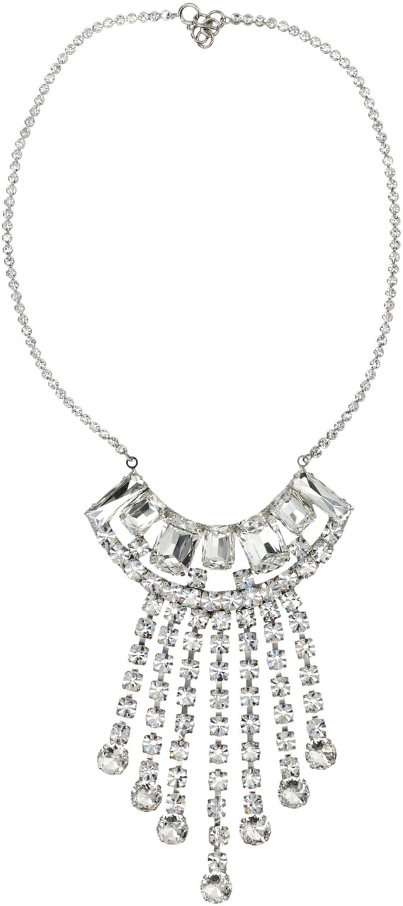 Dries van Noten Dries Van Noten strass necklace Zilver
