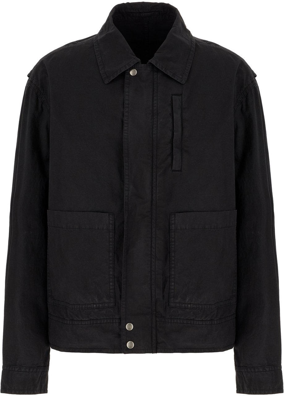 Dries van Noten Dries Van Noten Black stretch cotton Veperny jacket Zwart