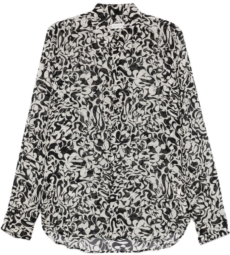 Dries van Noten Shirts Black Zwart