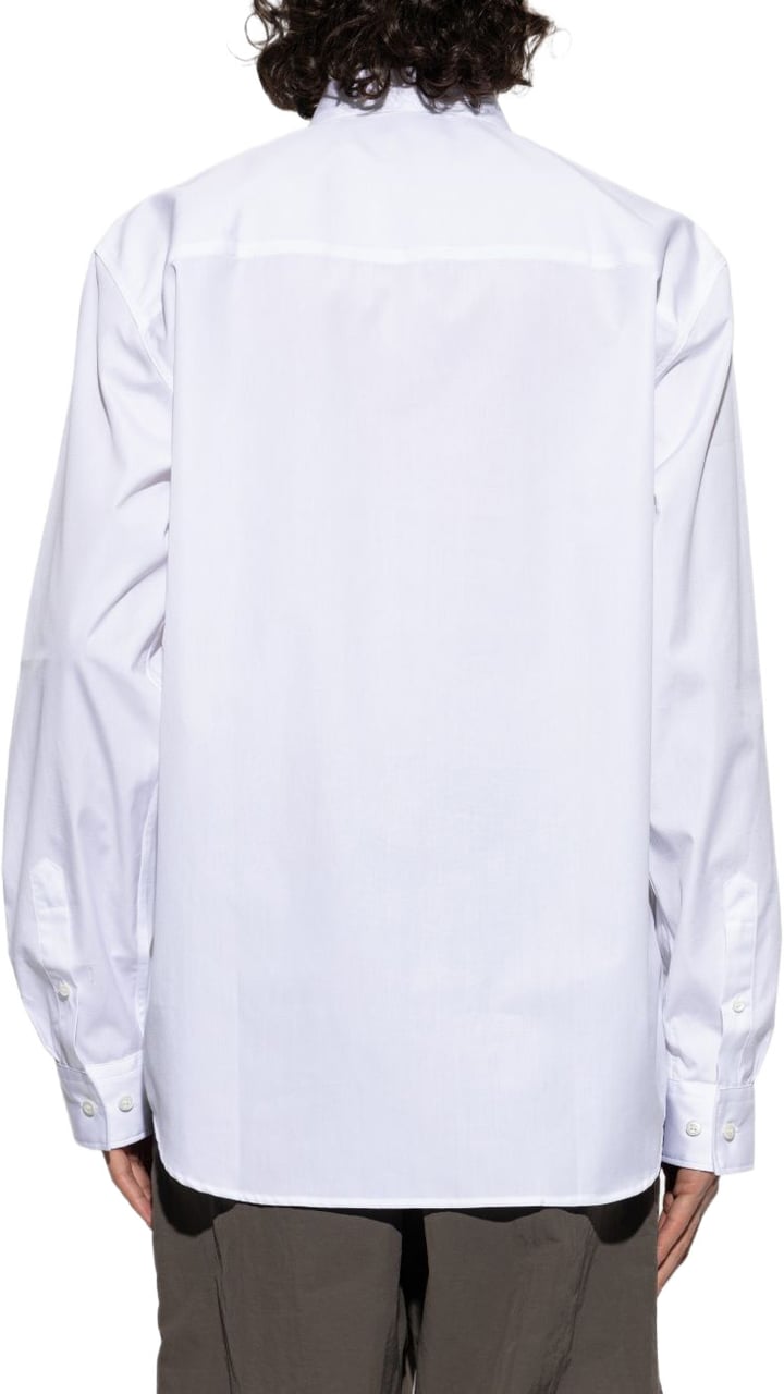 Dries van Noten Crisp White Shirt With Button Fastening Wit