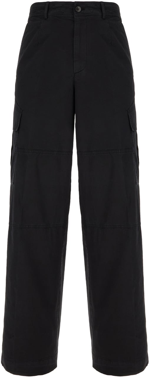 Dries van Noten Dries Van Noten Black stretch cotton pants Zwart