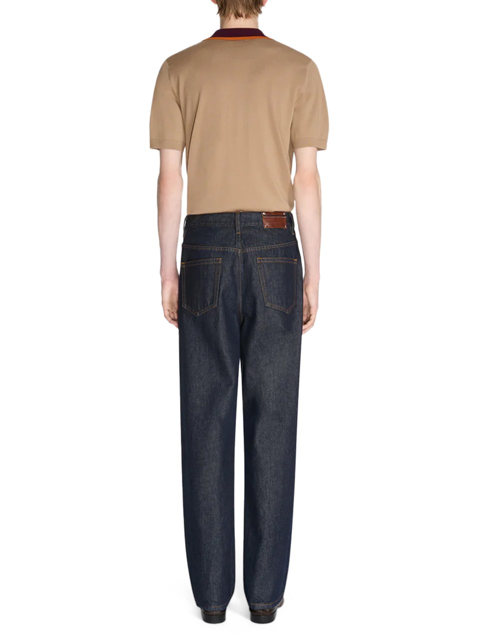 Dries van Noten Straight-Leg Dark Denim Trousers with Classic Five-Pocket Design Zwart