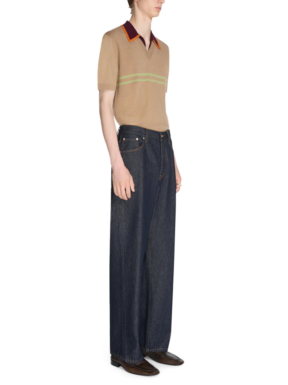 Dries van Noten Straight-Leg Dark Denim Trousers with Classic Five-Pocket Design Zwart