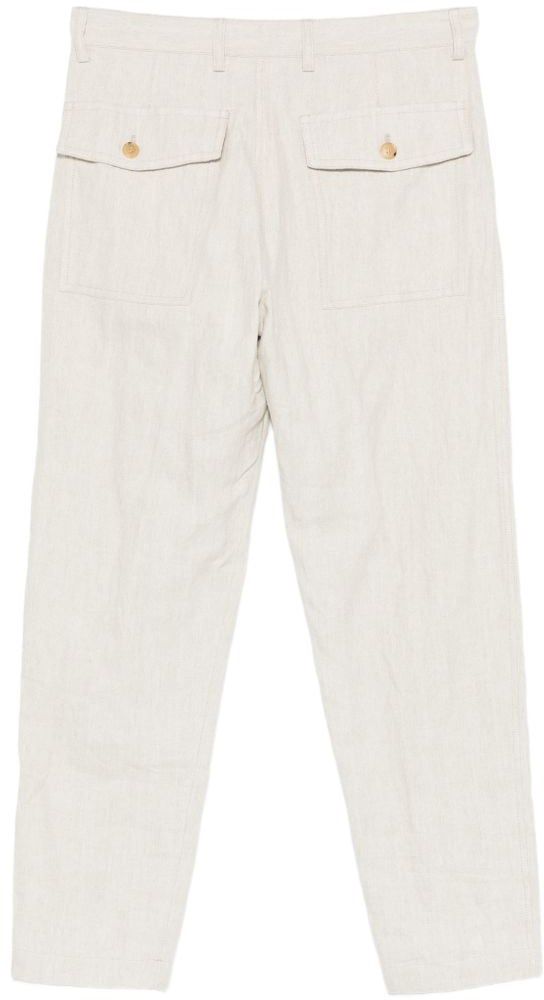 Dries van Noten Trousers Off White Wit