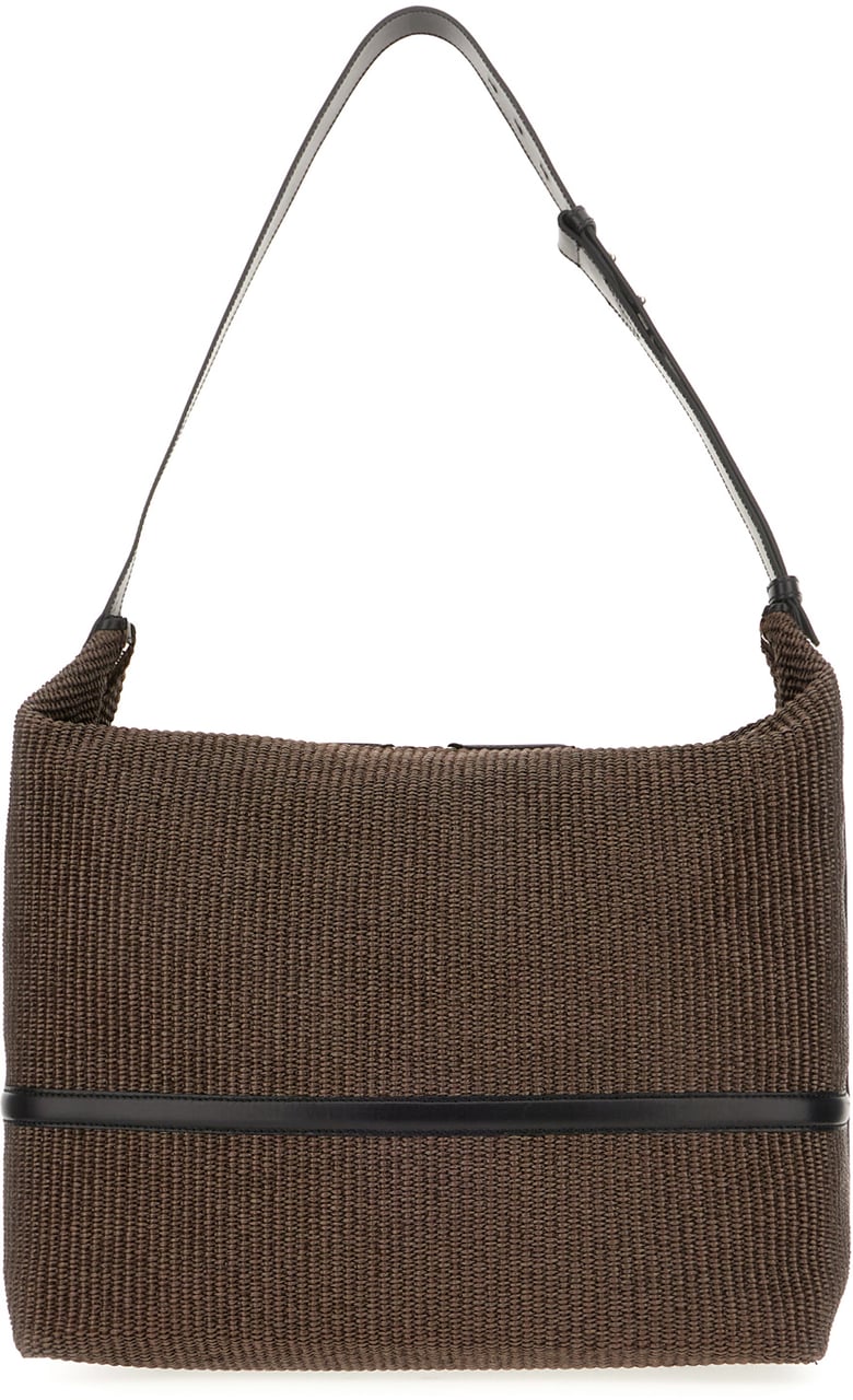 Dries van Noten Dries Van Noten Chocolate rafia shopping bag Bruin
