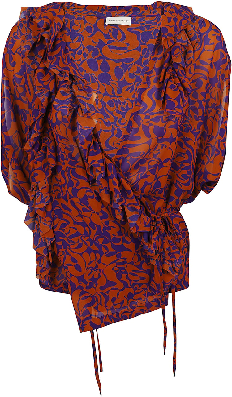 Dries van Noten DRIES VAN NOTEN CLEMATIS 3006 W.W.SHIRT Oranje