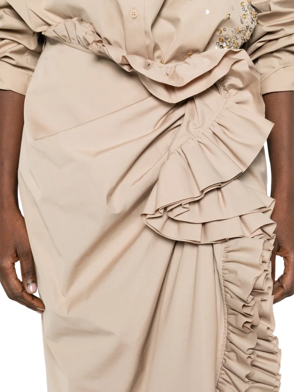 Dries van Noten Sina Skirt Sand Beige