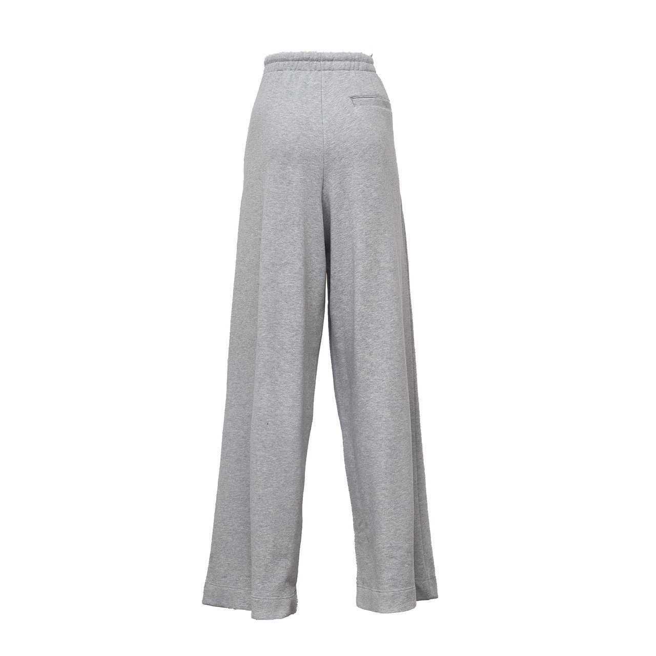 Dries van Noten Soft Wide-Leg Pants with Mid-Rise Waist and Elasticized Band Grijs