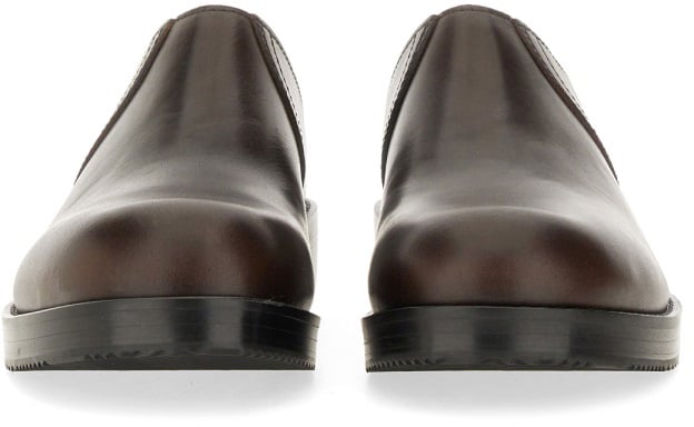 Dries van Noten LEATHER CLOGS Bruin
