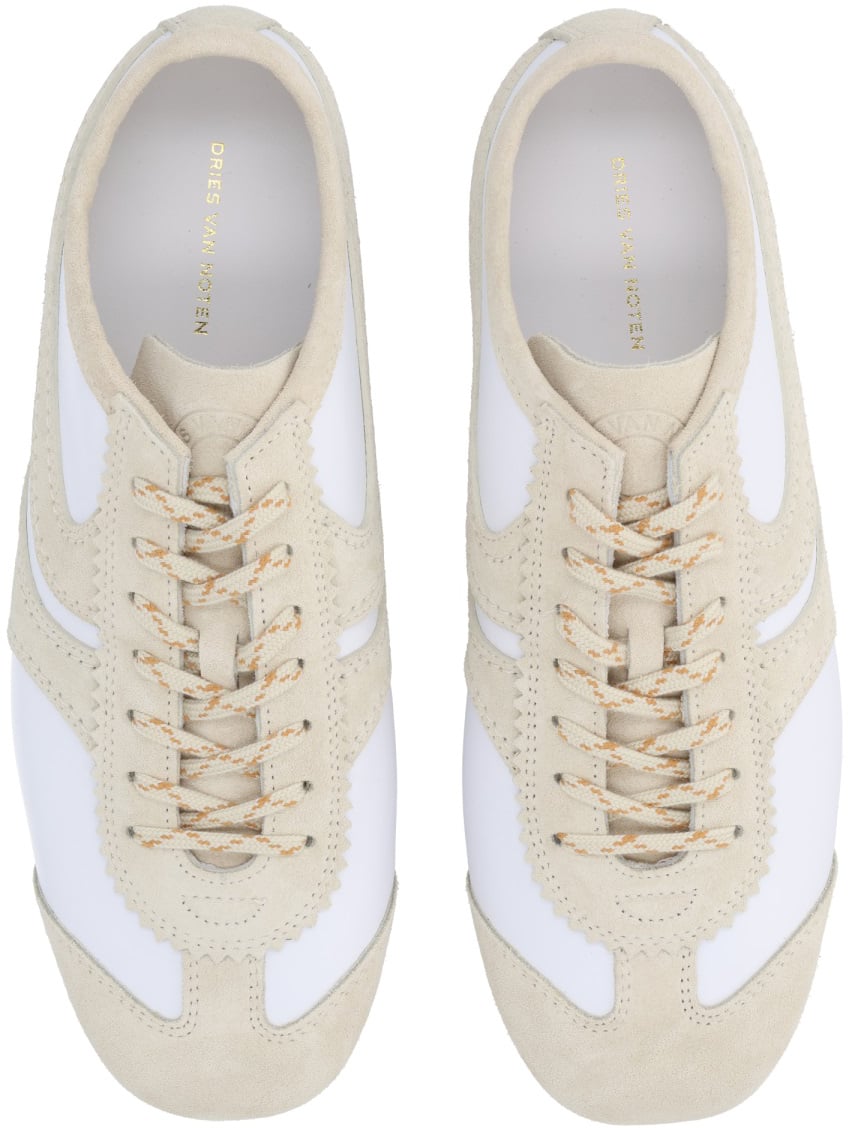 Dries van Noten SUEDE SNEAKER Wit