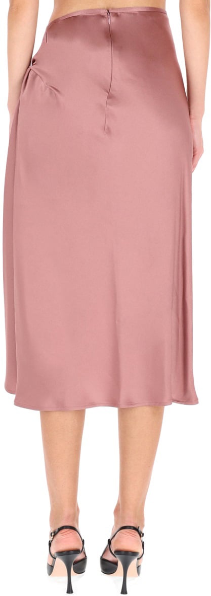 Dries van Noten DRAPED MIDI SKIRT Roze
