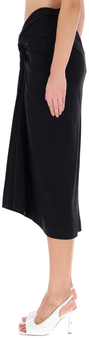 Dries van Noten DRAPED "HERCHIVE" SKIRT Zwart