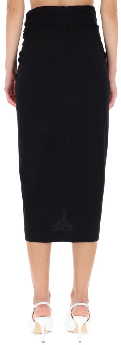 Dries van Noten DRAPED "HERCHIVE" SKIRT Zwart