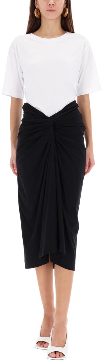 Dries van Noten DRAPED "HERCHIVE" SKIRT Zwart