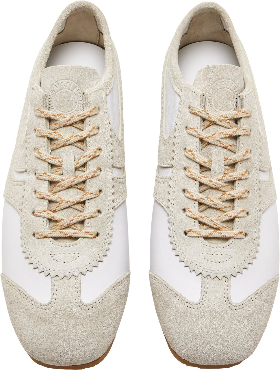 Dries van Noten SNEAKER IN PELLE CON DETTAGLI IN SUEDE Wit