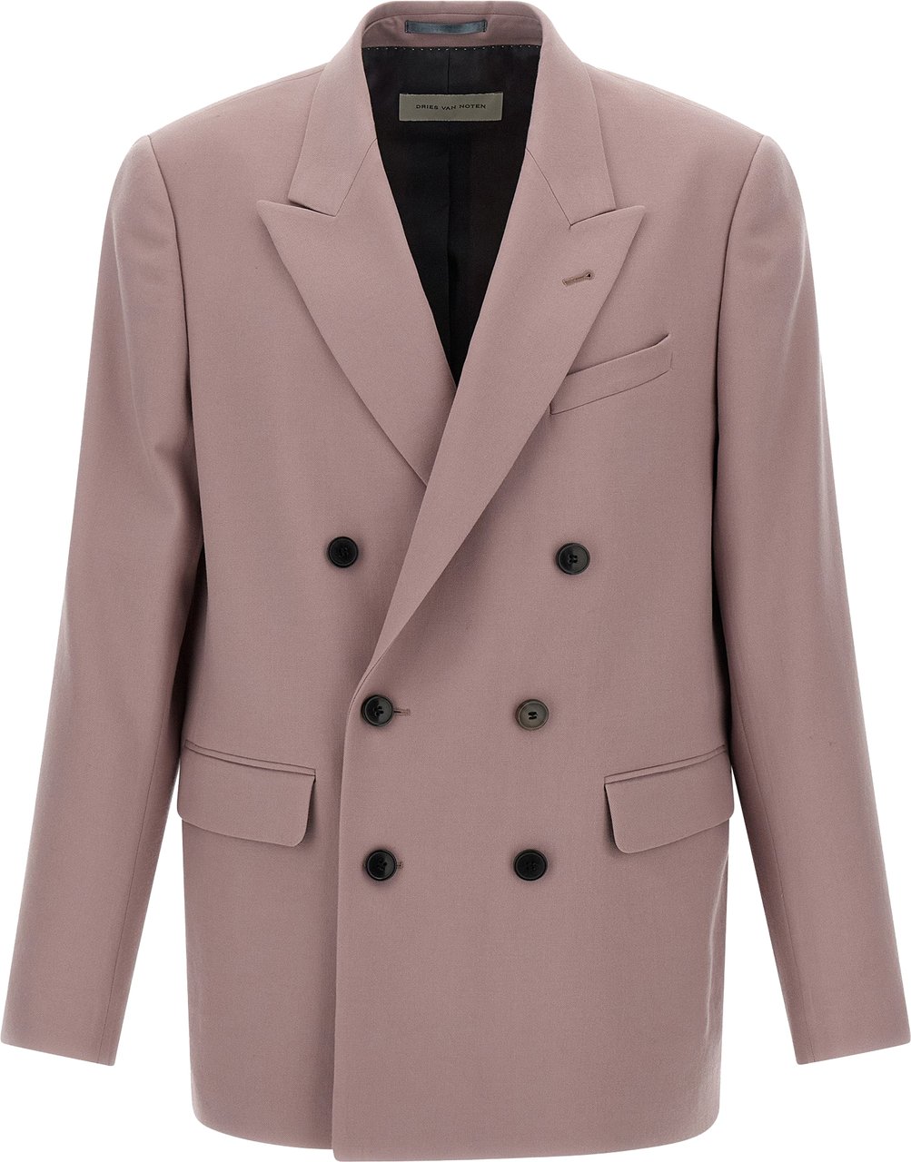 Dries Van Noten Purple Wool Blazer Paars