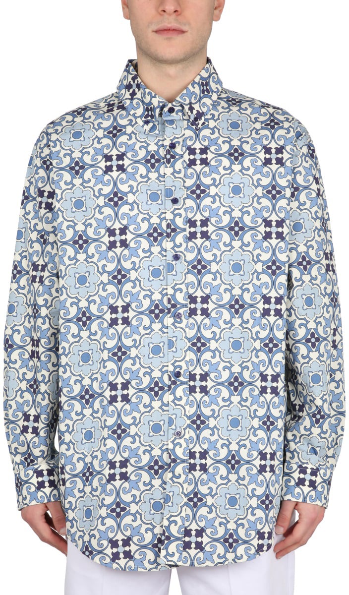 Drôle de Monsieur FAIENCE SHIRT Blauw