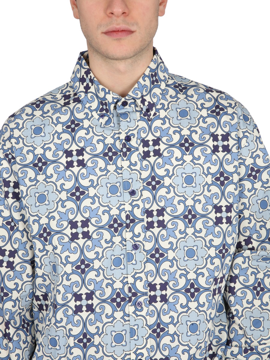 Drôle de Monsieur FAIENCE SHIRT Blauw