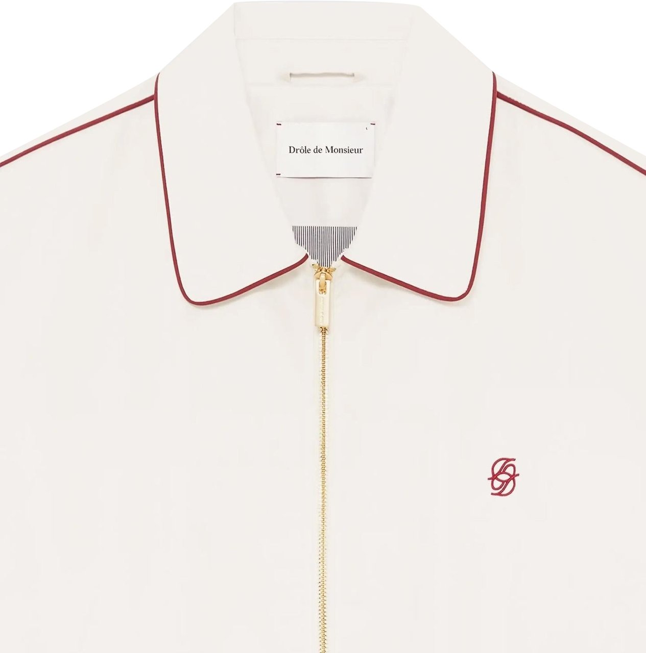 Drôle de Monsieur Drole De Monsieur Heren Blouson Brodé Coton Wit jas Wit