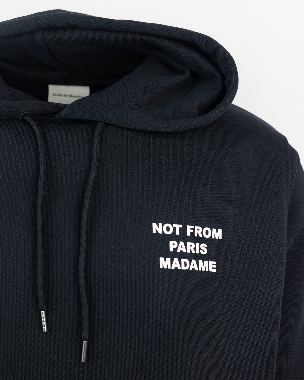 Drôle de Monsieur Black Slogan Sweatshirt Zwart