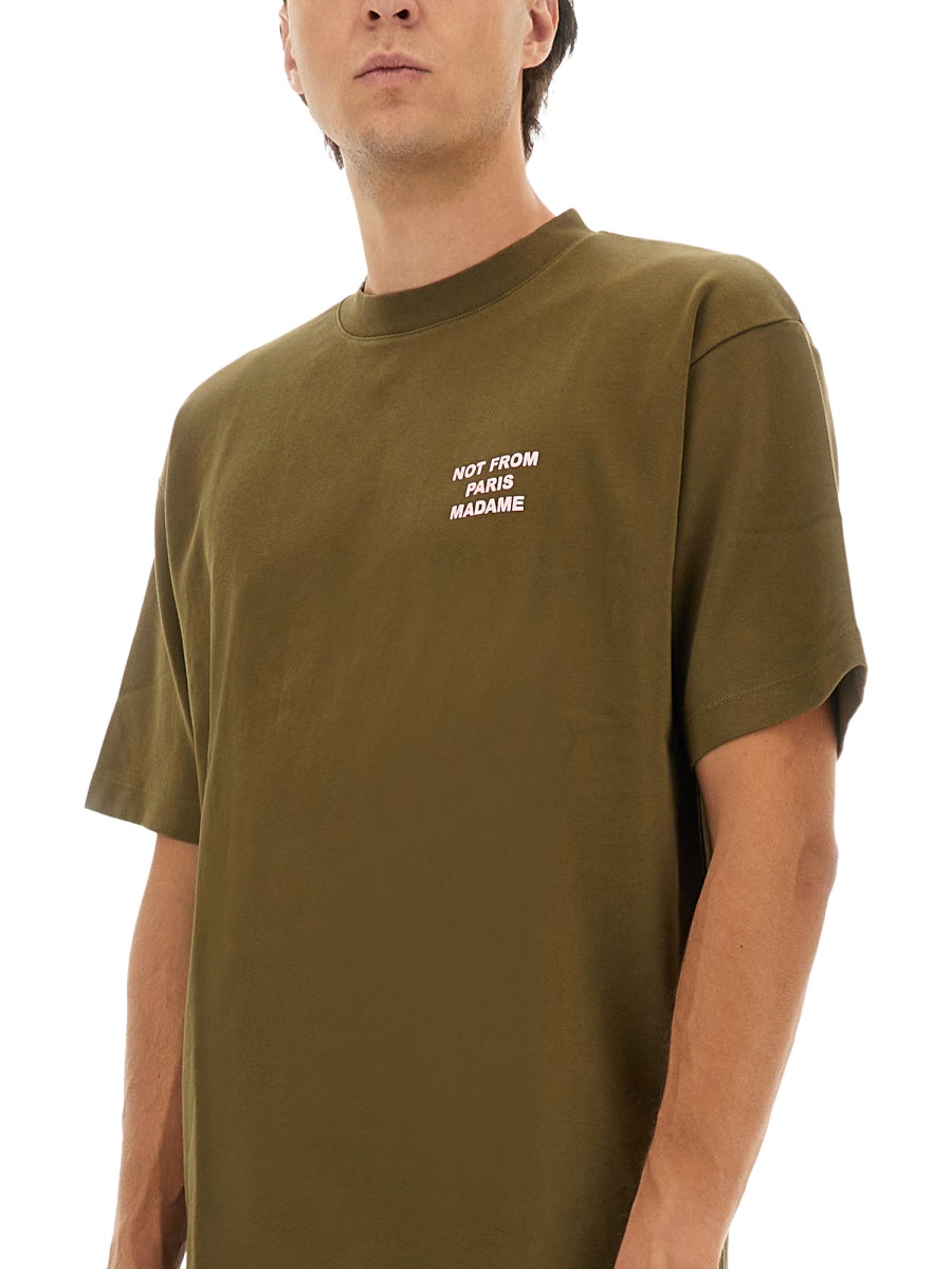 Drôle de Monsieur COTTON T-SHIRT Bruin