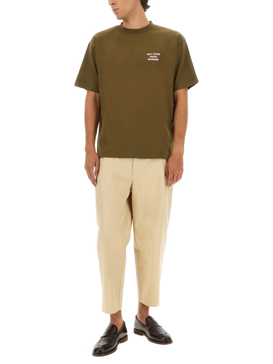 Drôle de Monsieur COTTON T-SHIRT Bruin