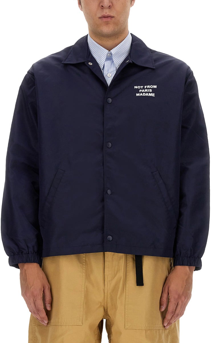 Drôle de Monsieur "SLOGAN" JACKET Blauw