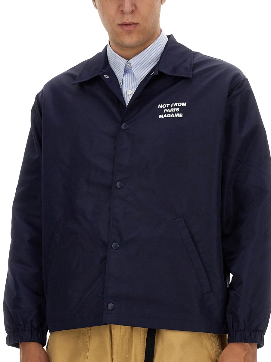 Drôle de Monsieur "SLOGAN" JACKET Blauw