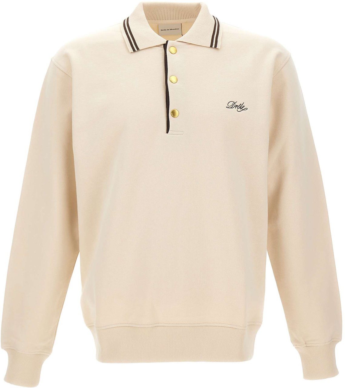 Drôle de Monsieur T-Shirts And Polos Beige Wit