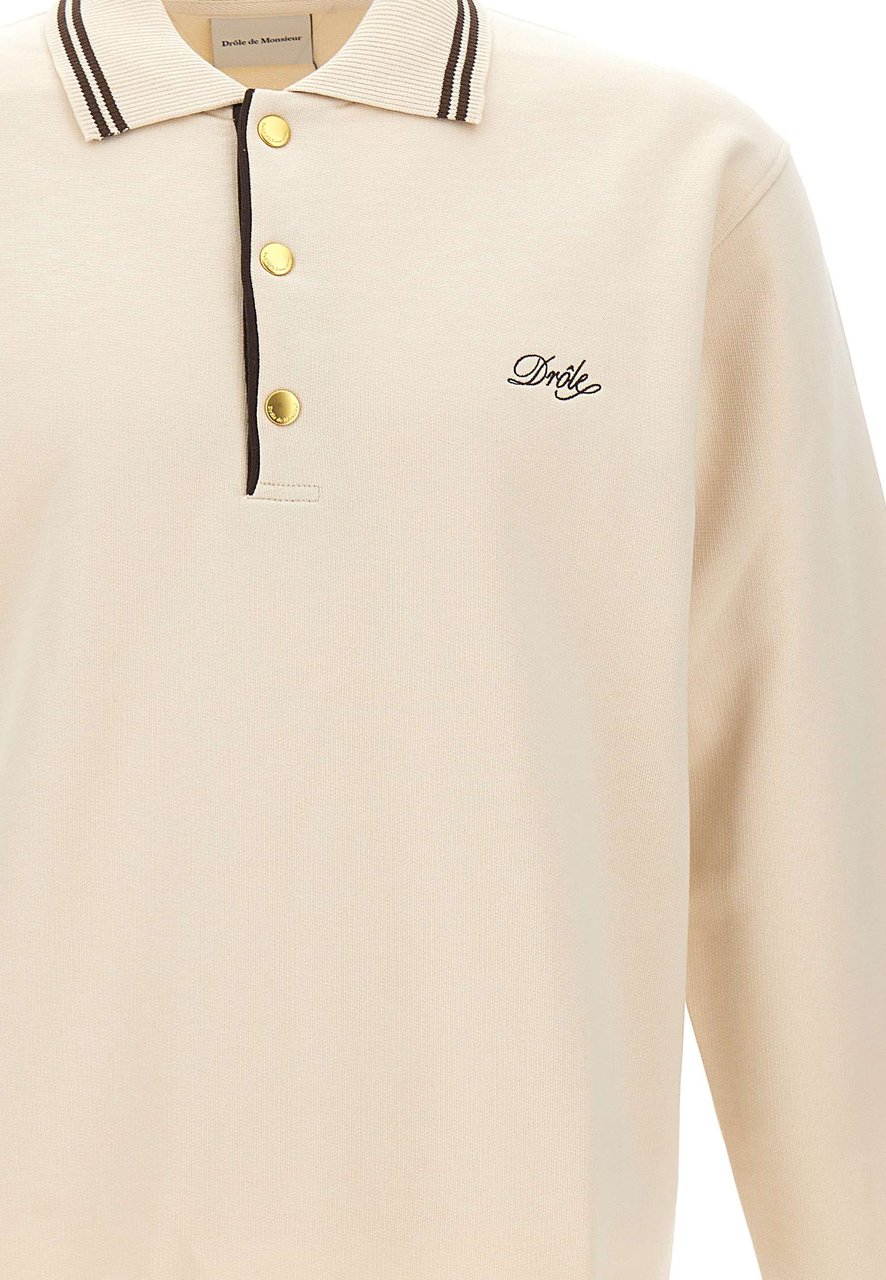 Drôle de Monsieur T-Shirts And Polos Beige Wit