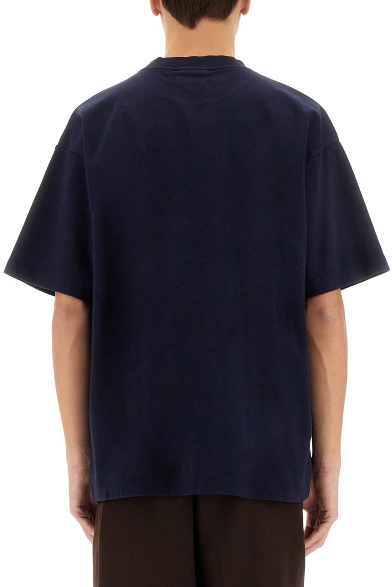 Drôle de Monsieur "SLOGAN" T-SHIRT Blauw