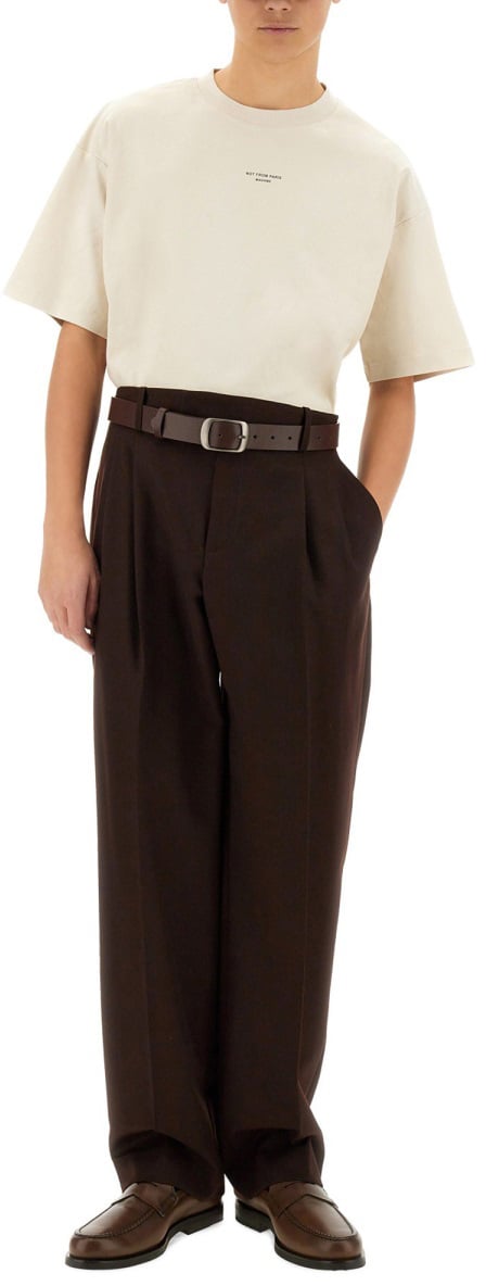 Drôle de Monsieur "SLOGAN" T-SHIRT Beige