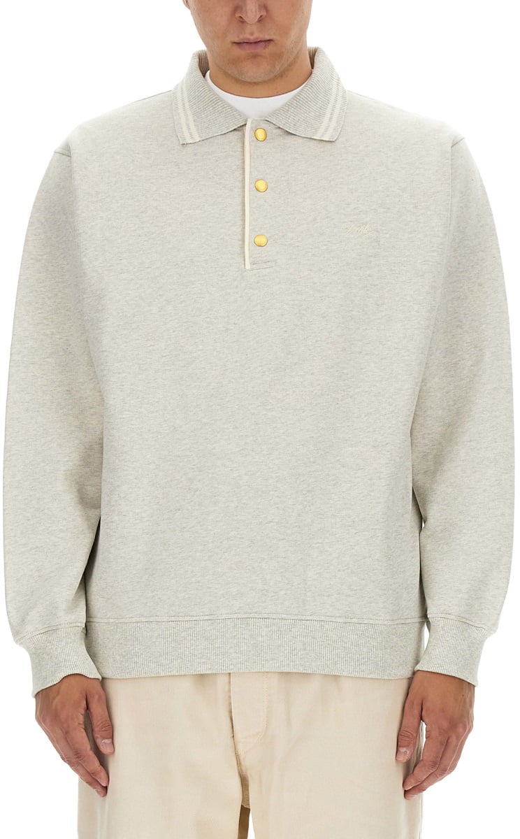 Drôle de Monsieur SWEATSHIRT POLO. Grijs
