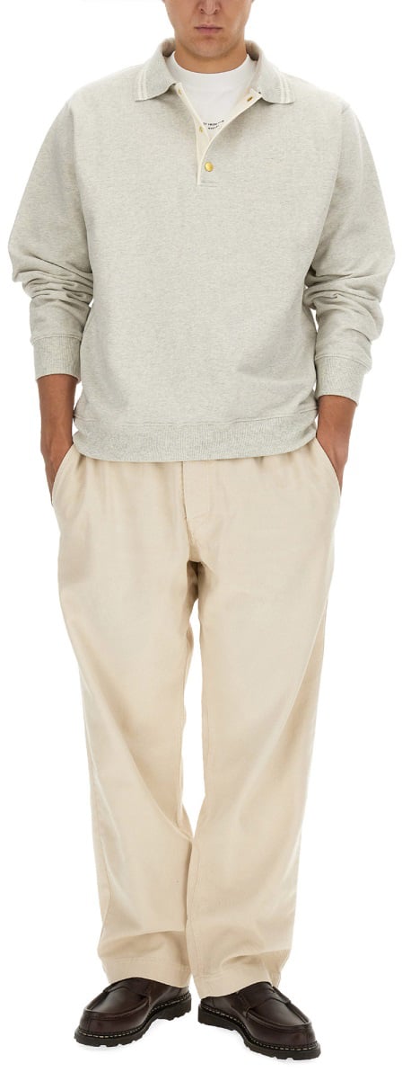 Drôle de Monsieur SWEATSHIRT POLO. Grijs