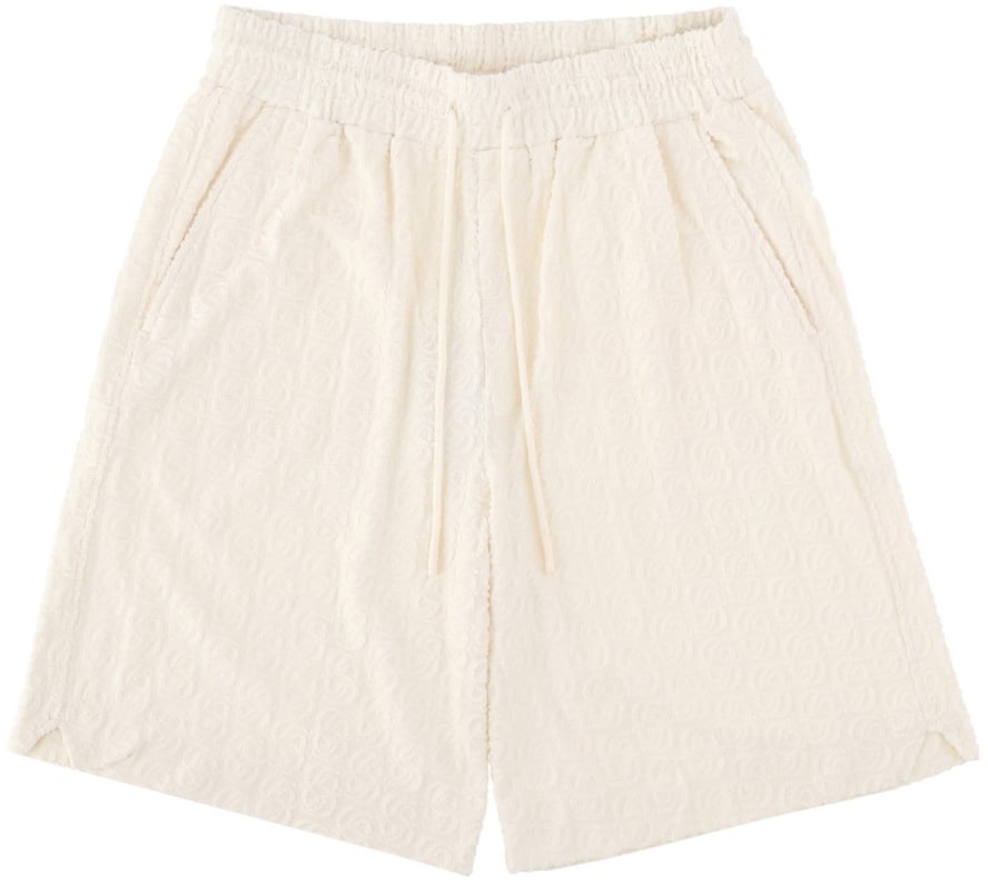 Drôle de Monsieur "MONOGRAMME" SHORTS Wit