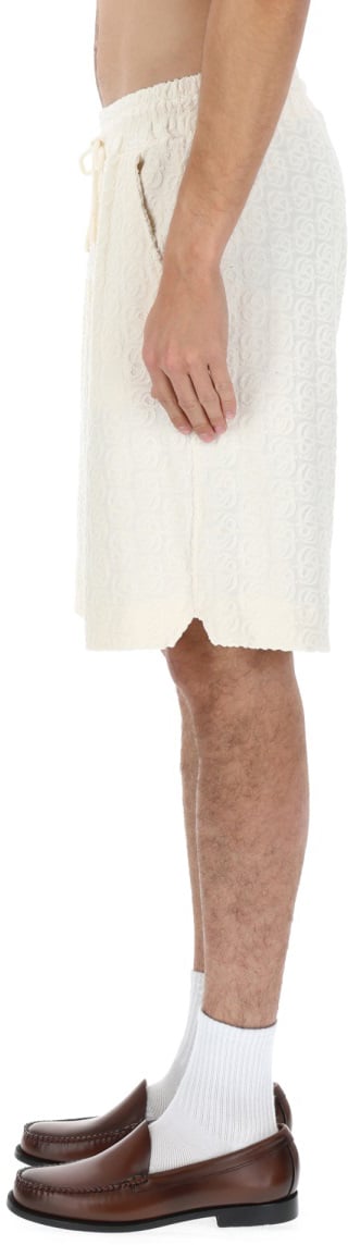Drôle de Monsieur "MONOGRAMME" SHORTS Wit