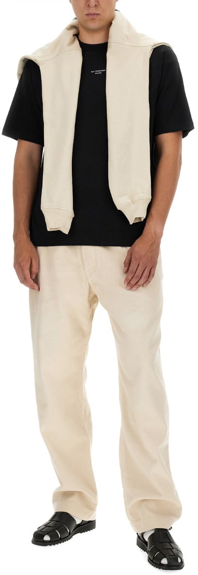 Drôle de Monsieur "SLOGAN" T-SHIRT Zwart