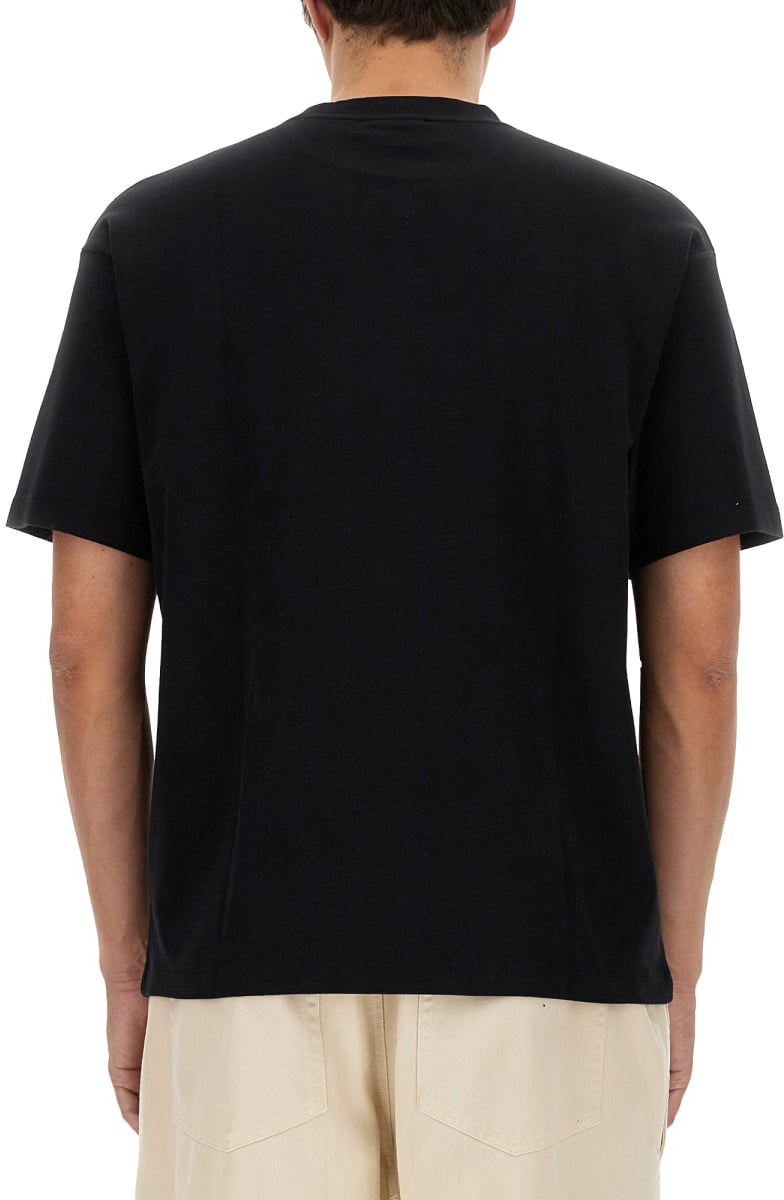 Drôle de Monsieur "SLOGAN" T-SHIRT Zwart