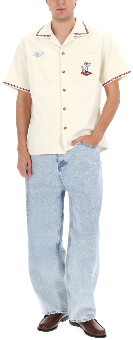 Drôle de Monsieur "COCKTAIL" SHIRT Wit