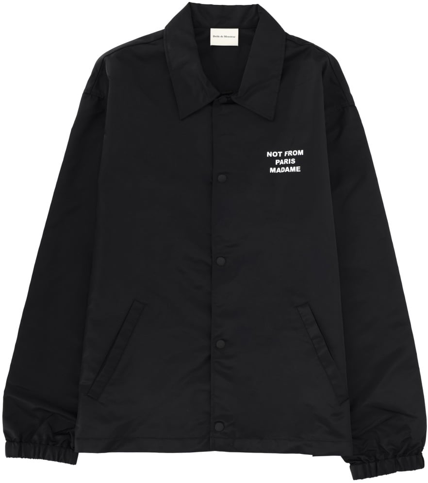 Drôle de Monsieur "SLOGAN" JACKET Zwart