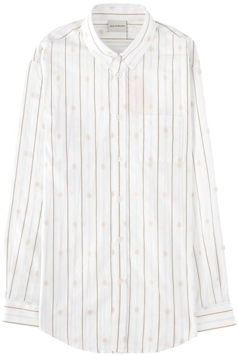 Drôle de Monsieur "MONOGRAMME" SHIRT Wit