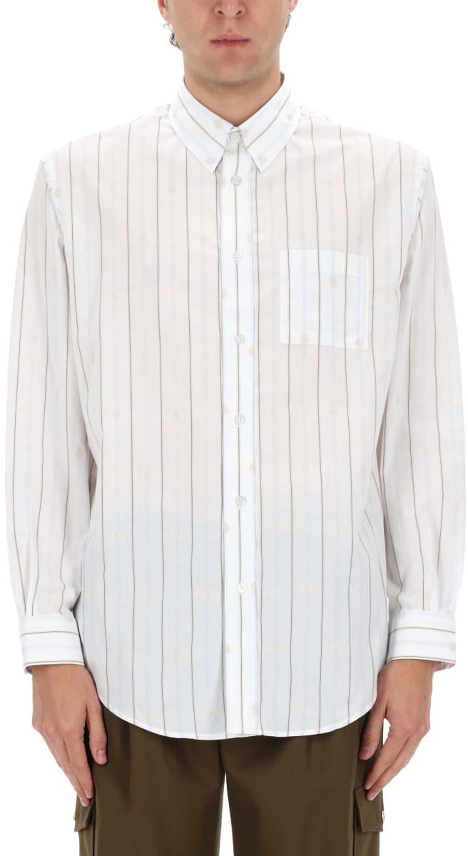 Drôle de Monsieur "MONOGRAMME" SHIRT Wit