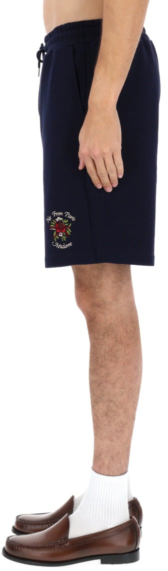 Drôle de Monsieur "SLOGAN ROSE" SHORTS Blauw