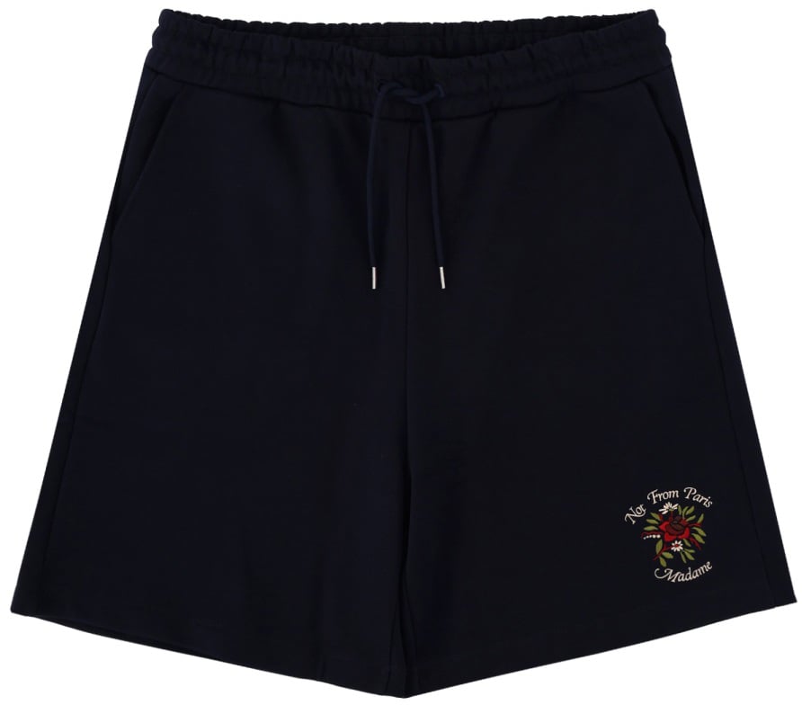 Drôle de Monsieur "SLOGAN ROSE" SHORTS Blauw