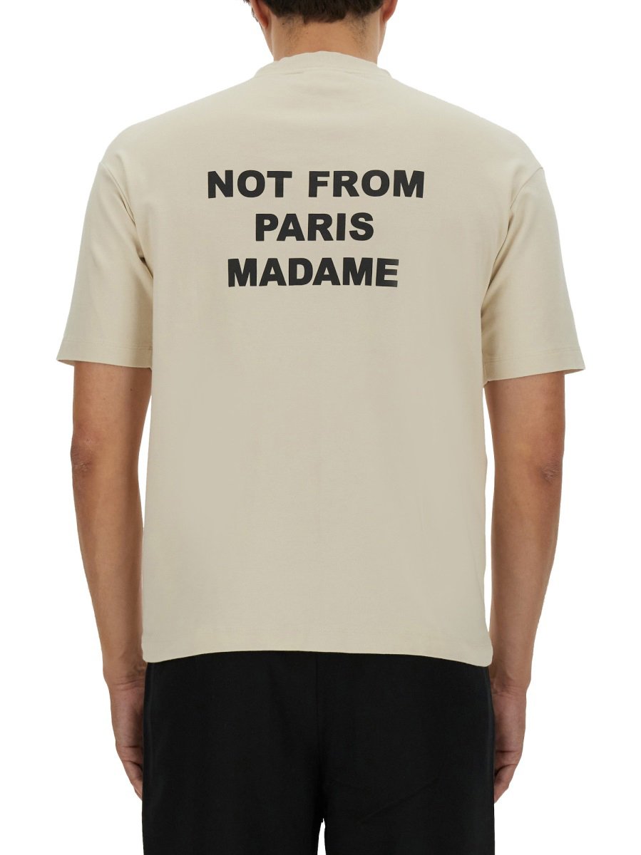 Drôle de Monsieur "SLOGAN" T-SHIRT Beige